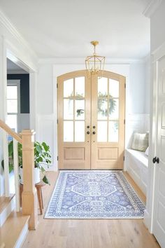 the entryway is clean and ready for us to use as an entrance way in this home