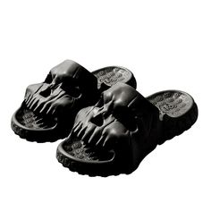 Color: black, Shoe Size: 38-39 Purple Slippers, Cloud Slippers, Most Comfortable Sandals, Shower Slippers, Men Slides, Skeleton Skull, Skull Lover, Slippers For Women, Outdoor Sandals