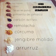 DIY Crea todos tus productos de maquillaje natural | Rangement Makeup, Diy Detox, Makeup Recipes, Homemade Makeup, All Natural Makeup, Natural Diy, Diy Skin, Homemade Beauty Products, Lip Stain