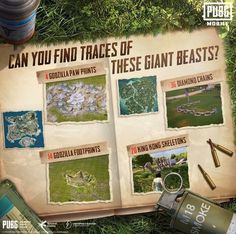 an advertisement for the pubbe game, can you find traces of these giant beasts?