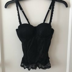 Cute/Sexy Corset With Padded Cups And Adjustable Straps Balconette Corset, Night Ware, Lace Camisole Top, Anime Dress, Lace Camisole, Alt Fashion, Outfits Aesthetic, Comfy Outfits, Women's Intimates