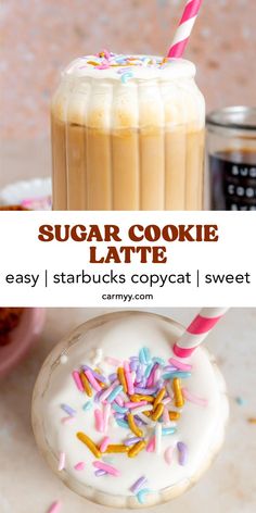 this sugar cookie latte is easy to make and tastes just as good as it looks