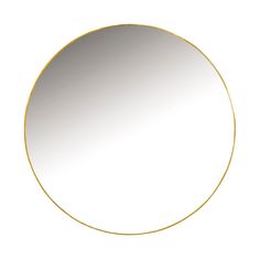 a round mirror on a white background