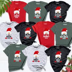 Funny Christmas Family Shirt Gnome Family Christmas Shirts - Etsy Gnomes Plastic Canvas, Crew Shirt Design, Gnome Family, Christmas Family Shirt, Funny Christmas Tshirts, Plastic Canvas Christmas, Gnome Christmas, Funny Family, Family Funny