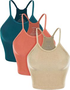 Amazon Finds For Women, Bra Outfits, Tiktok Products, Herringbone Knit, Knitted Crop Tank Top, Seamless Knitting, Summer Must Haves, Coral Top, Cropped Camisole