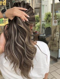 Beige Hair, Black Hair Balayage, Hair Color Underneath, Ash Hair Color, Balayage Hair Dark, Hair Streaks