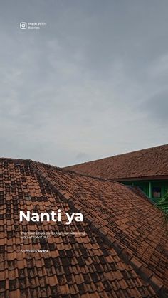 the cover of nantiya magazine with an image of rooftops and roof tiles