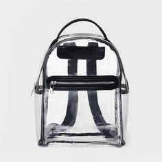 This clear backpack from Wild Fable™ is designed in a mini size and features interior and exterior pockets to keep your stuff organized. The top handle and double straps give you versatile carrying options. Wild Fable™: A look for every story. If you’re not satisfied with any Target Owned Brand item, return it within one year with a receipt for an exchange or a refund. Nylon Backpack With Transparent Straps For Everyday Use, Black Backpack With Clear Strap, Trendy Clear Backpack For School, Trendy Clear Standard Backpack, Trendy School Backpack With Clear Strap, Clear Rectangular Nylon Backpack, Daily Use Backpack With Transparent Straps, Trendy Clear Travel Backpack, Daily Use Clear Nylon Backpack