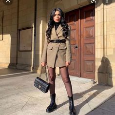 Wonderful Piece In Very Popular Pattern. Very Good Quality Piece Can Be Worn Loose Or With Belt. Pair With Your Favorite Boots And 15 Den Tights White Blouse Designs, Baddie Outfit Ideas, Zara Street Style, Zara Europe, Zara Suits, Spring Ootd, Baddie Outfit, Fav Color, Zara Boots