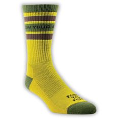 Farm to Feet Mayberry Everyday Light Cushion Crew Socks - Lemon Curry Foot Socks, Long Lasting Relationship, A Town, Stay Cozy, Made In America, American Made, In America, Crew Socks, Moisture Wicking