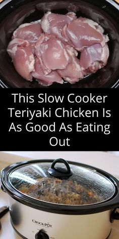 this slow cooker teriyaki chicken is as good as eating out