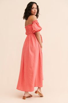 Rent Maternity Hadarah Dress from Nuuly. Pick 6 items for $98/month. Free shipping + returns. Off-shoulder Smocked Bodice Dress For Daywear, Off-shoulder Dress With Smocked Bodice For Daywear, Off-shoulder Dress With Smocked Back For Garden Party, Off-shoulder Sundress With Smocked Back, Off-shoulder Dress For Garden Party, Freedom Of Expression, Apparel Accessories, Vibrant Colors, Outfit Accessories