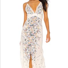 Ivory Maxi Fabric Is Super Soft Floral, Blue, Maroon, Green, Yellow Never Worn Nwt Perfect Condition Free People Maxi, Ruched Maxi Dress, Free People Maxi Dress, Crochet Maxi Dress, Maxi Slip Dress, Soft Floral, Halter Maxi Dresses, Maxi Knit Dress, Tiered Maxi Dress