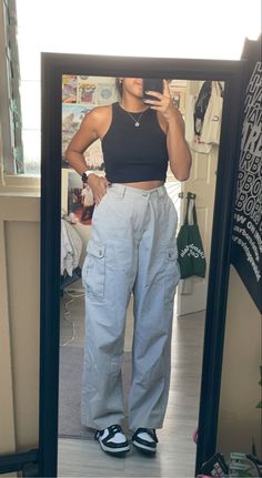 Aluminum High Dunks Outfit, Outfit Ideas Summer Dunks, Womens Outfits With Dunks, Nike Dunks Outfits For Women, Dunk Outfits Summer, Outfits For Dunks Women, Dunks Aesthetic Outfit, Mid Dunks Outfit, Panda Dunks Outfit Aesthetic