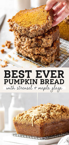 Pumpkin Bread With Streusel Topping, Pumpkin Bread With Streusel, The Best Pumpkin Bread, Moist Pumpkin Bread, Fall Baking Recipes, Keto Lasagna, Keto Pancakes