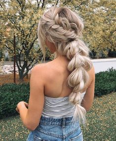 Traveling Hairstyles, Awesome Hairstyles, Luxury Hair Extensions, Fishtail Braid, Long Blonde, Luxury Hair, Easy Hairstyles For Long Hair, Braids For Long Hair, Formal Hairstyles