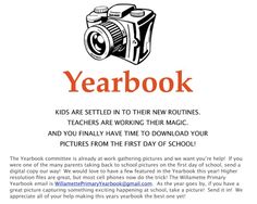 an advertisement for a school year book with the words, yearbook kids are settled in to their new routes teachers are working there magic