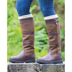 Leather Country Boots, Suede Flat Boots, Long Leather Boots, Dover Saddlery, Winter Boots Outfits, Knee Boots Outfit, Knee High Heels, Country Boots, Tall Leather Boots