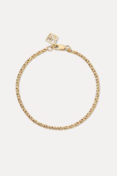 The Swedged Rope Bracelet is an impact player in any stack. Pair with the Swedged Rope Chain for a truly curated look. 14k yellow gold 2.2mm chain All fine jewelry orders will receive a keepsake box—perfect for storing all of your timeless pieces. All custom pieces will be final sale and shipped within 4-6 weeks via FedEx 2-day with adult signature required. All in stock items will be processed within 1-2 business days and shipped separately. Click here for Size Guide Please visit our FAQ page f Everyday 14k Gold Curb Chain Jewelry, 14k White Gold Bracelets With Cable Chain, 14k White Gold Bracelet With Cable Chain, White Gold 14k Cable Chain Bracelets, Tarnish Resistant 14k Gold Chain Bracelet For Everyday Luxury, Stackable 14k Yellow Gold Chain Bracelet, Stackable Yellow Gold 14k Chain Bracelet, Everyday Luxury 14k Gold Tarnish Resistant Chain Bracelet, 14k White Gold Box Chain Bracelet