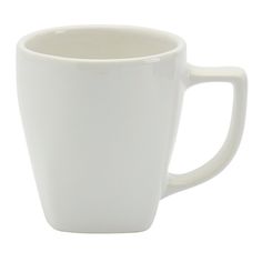 a white coffee cup on a white background