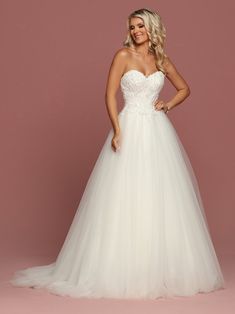 Davinci Bridal 50487 is a strapless sweetheart Tulle ballgown wedding dress. Featuring an Embellished lace bodice cascading into the lush tulle skirt. Corset Lace up back.  Available for 1-2 Week Delivery!!!  Available Sizes: 2,4,6,8,10,12,14,16,18,20  Available Colors: Ivory Ballgown Wedding Dress Strapless, Tulle Ballgown Wedding Dress, Tulle Wedding Dress Ballgown, Skirt Corset, Wedding Dress Strapless, Tulle Ballgown, Ballgown Wedding Dress, Ballgown Wedding, Wedding Dresses Cinderella