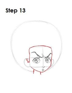 how to draw an anime head step by step with pictures for kids and beginners