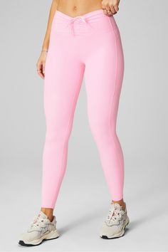 PureLuxe Ultra High Waisted Ruched Legging Fabletics pink female Activewear >> Womens >> Bottoms >> Leggings >> Full Length PureLuxe regular Yoga and Studio 4-Way Stretch Ruched leggings in PureLuxe fabric. Neon Leggings, Female Activewear, Ruched Leggings, Soft Leggings, Deep Breath, Leggings Design, Pink Leggings, Model Photos, The Rise