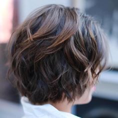 Layered Brown Balayage Bob Free Hairstyles, Thick Wavy Hair, Short Shag Hairstyles, Shaggy Bob, Layered Bob Hairstyles, Short Hairstyles For Thick Hair, Shag Hairstyles, Brown Balayage, Flat Hair