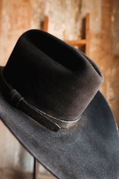 Your hat is sure to stand out with one of these exotic hat bands. Made with only the natural stingray leather and edge-coated for a more polished look, featuring a slide closure that can be sewn or glued into place with ease. Genuine Stingray Skin 28.5" total length. Fits any hat size 6 1/2 - 8 - Plain and Queen Stingray: 5/8" Width - King Stingray: 1" Width Adjustable Slide Closure, but we would recommend gluing or sewing the band onto any hat to ensure it does not come off and stays tight. *No Western Hats With Leather Lining And Flat Brim, Adjustable Hat With Leather Lining And Curved Brim, Adjustable Curved Brim Hat With Leather Lining, Fitted Leather Fedora Hat Bands, Adjustable Leather Fedora Felt Hat, Luxury Adjustable Fur Felt Hat Band, Custom Wide Brim Leather Hats, Elegant Leather Hats For Rodeo, Western Hats With Leather Lining And Adjustable Fit