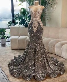 Prom Dresses Dramatic, Prom Dresses Black Women Black, Prom Dresses Websites, Black Woman Prom Dress, Legit Prom Dress Websites, Sliver Prom Dresses Black Women, Over The Top Prom Dresses, Prom Looks Black Women, Silver Prom Dresses Black Women