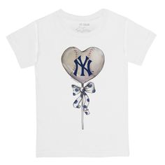 100% ring-spun combed cotton Designed in the USA Tagless for maximum comfort Machine wash cold, tumble dry low, do not bleach Do not iron directly on print, use cool iron inside-out Baseball Fits, Mini Tees, Yankees Shirt, Nyc Clothes, Nyc Shirt, New York Fits, I Love Nyc, Food Dinner, School Clothes