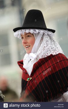 Traditional Welsh Dress, Aberystwyth Wales, St Davids Day, Welsh Heritage, Mari Lwyd, Welsh Lady, Celtic Dress, Folk Dress, Stock Photos Woman