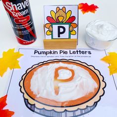 a pumpkin pie letter matching activity for toddlers to learn the letter p is for pumpkin pie