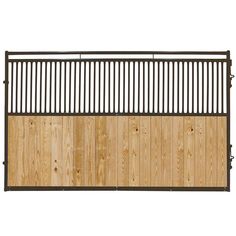 Priefert Premier Stall Panel 12' Bar/Wood Stall Fronts, Bar Wood, Window Dimensions, Horse Stalls, Vertical Bar, Simple Pins, Horse Owner, Horse Barn, Bar Top