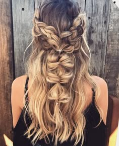 Boho Hairstyles Wedding, Hairstyles Wedding Guest, Bohemian Hairstyles, Hairstyles Wedding, Hairstyle Look, Long Blonde, Boho Hairstyles, Braid Styles