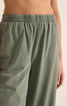 Comfy meets chic in this high rise, cropped flare pant. With its relaxed fit and soft jersey fabric, you'll have fun dressing it up or down, day or night.