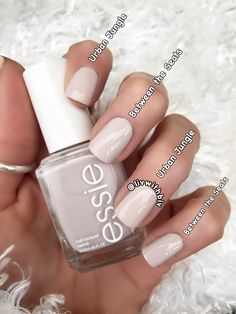 Essie Nail Polish Colors, Essie Nail Colors, Milky Nails, Nagellack Trends, White Nail Polish, White Nail, Essie Nail, Neutral Nails