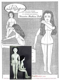 an image of a woman with long hair and no panties in the form of a doll