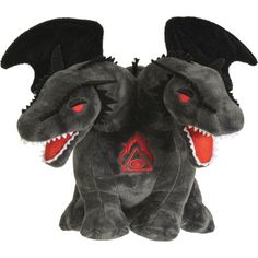 15.5 Double Headed Dragon Plush Doll - Magick Magick.com Creepy Plush, Dragon Bedroom, Dragon Stuffed Animal, Dark Dungeon, Epic Dragon, Plush Ideas, Christmas Hello Kitty, Gothic Dragon, Mythical Monsters