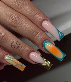 Loc Hairstyles, Simple Acrylic Nails, Cute Nail, Glow Nails, French Acrylic Nails, Dope Nail Designs