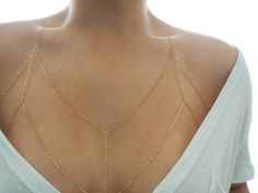 Shoulder Jewelry, Gold Body Chain, Dainty Style, Edgy Jewelry, Body Chains, Gold Bodies, Dainty Chain, Dark Light, Gold Bracelet Cuff