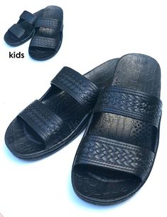 Black Two Strap Jesus Sandals Slip-On Jandals Hawaii Black Black Slip-resistant Sandals With Round Toe, Black Closed Toe Slip-resistant Sandals, Black Slip-resistant Round Toe Sandals, Black Adjustable Non-slip Sandals, Adjustable Non-slip Black Sandals, Adjustable Black Non-slip Slippers, Adjustable Non-slip Black Slippers, Black Adjustable Round Toe Slippers, Adjustable Black Open Toe Slippers