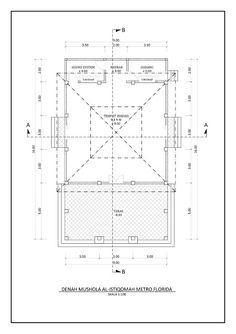 an architectural drawing showing the floor plan and measurements