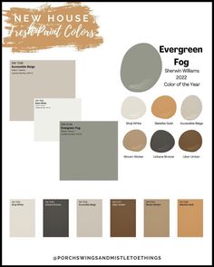 the new house paint colors for evergreen fog