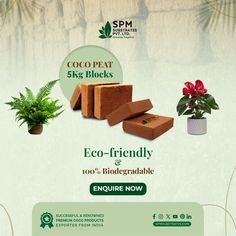 an advertisement for eco - friendly products is shown in this advertismal image