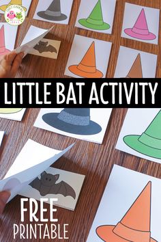 the little bat activity is an easy and fun way to teach children how to make their own hats