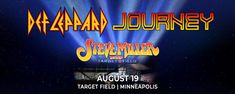 an advertisement for a concert with the name defama journey and steve miller on it