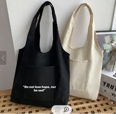 Do Not Lose Hope, Lost Hope, Tote Bags, Japan, Tote Bag, Canvas, Pins