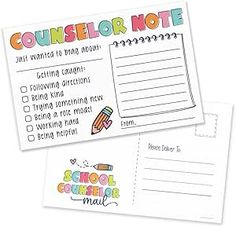 Notes Home To Parents, School Behavior Chart, Positive Behavior Management, Communication Cards, School Social Worker, Behaviour Chart, Following Directions, Positive Behavior