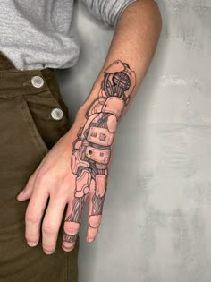 Cybernetic Hand Tattoo, Cyberpunk Hand Tattoo, Robot Hand Tattoo, Robotic Tattoo, Hanna Tattoo